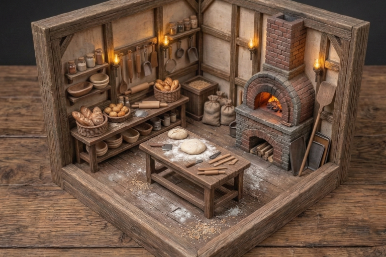 Diorama alte Bäckerei